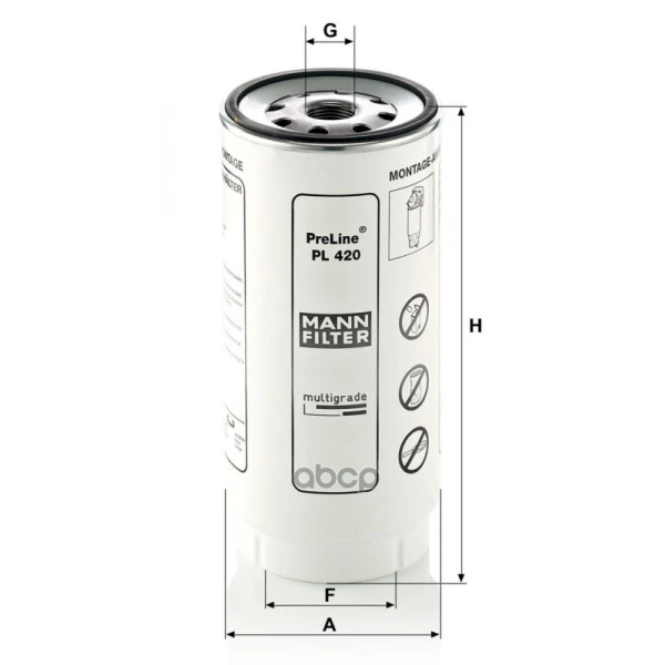 Фильтр топливный MANN - PL420X