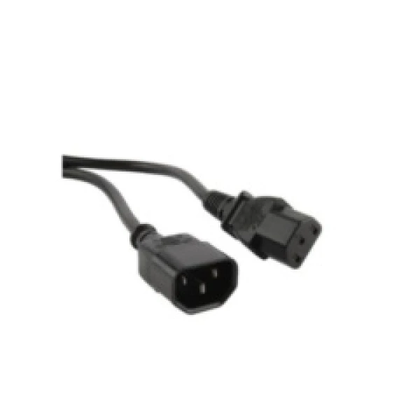Кабель питания монитор-компьютер IEC320С13-IEC320С14 (3×1),10А,прямая вилка,PWC-IEC13-IEC14-1,8м-BK PWC-IEC13-IEC14-1,8-BK