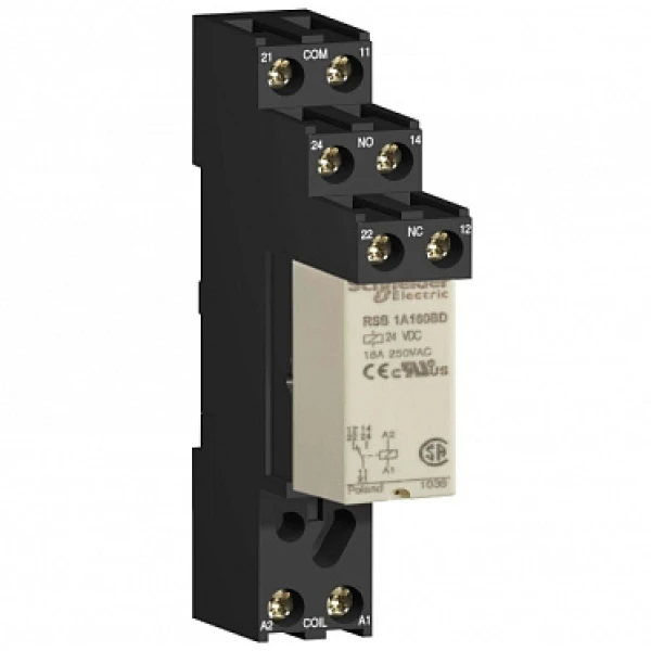 Реле RSB2A080BDS 2CO 24В постоян.тока +розетка