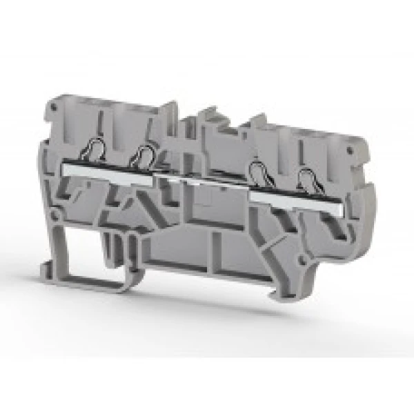 Клеммник пруж.быстрозажимной (Push in)4х выводной,2,5мм.кв. (синий) PYK 2.5C, для подключения проводников 307381