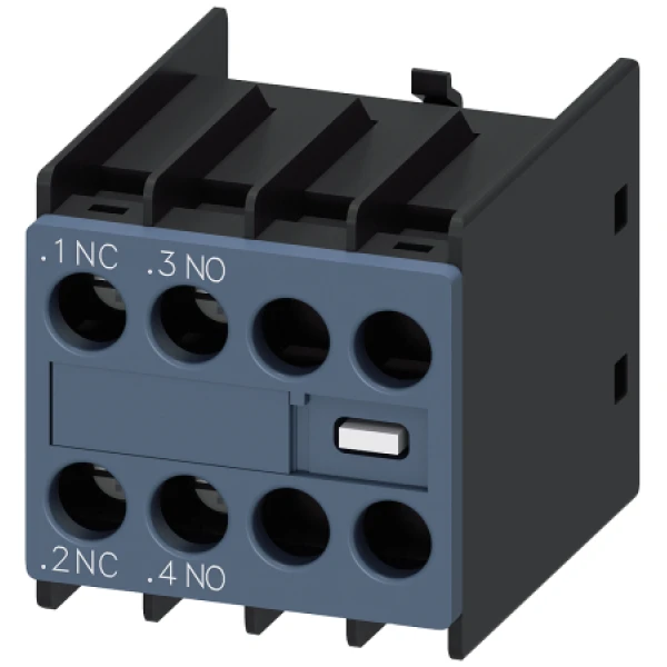 Блок вспомогательных контактов Siemens SIRIUS 3RH29, фронтальный, 1NO+1NC, винтовые клеммы — 3RH2911-1HA11